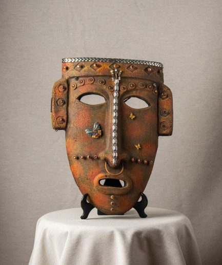 mascara de barro prehispanica