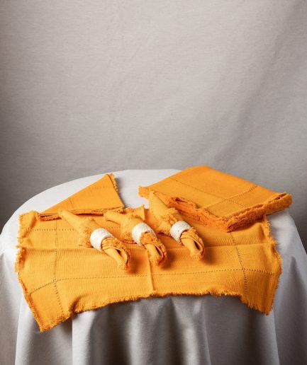 Juego de mantel 4 Personas Naranja