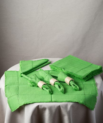 Juego de mantel 4 Personas Verde