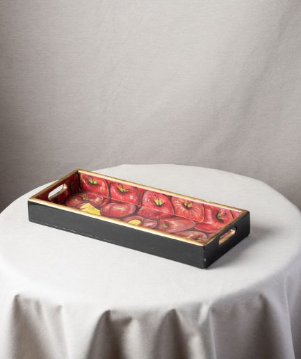 Bandeja de madera de manzana chica