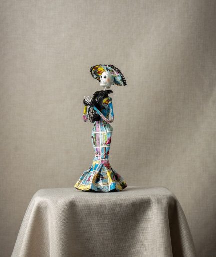 catrina vestido loteria mexicana