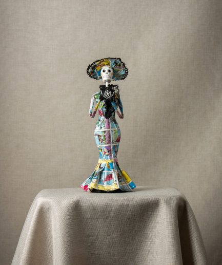 catrina vestido loteria mexicana