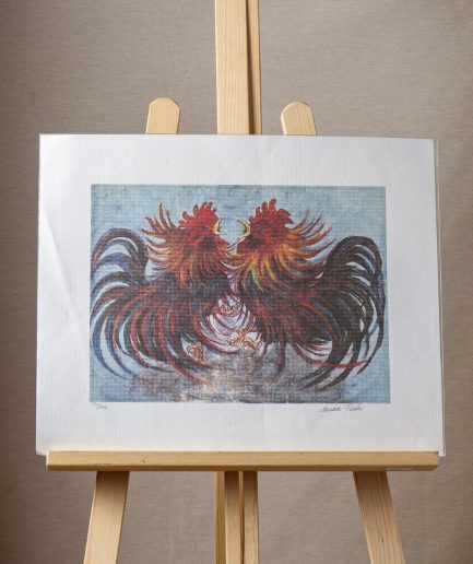 Cuadro gallos de pelea
