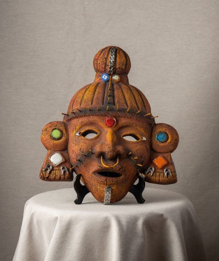 mascara de barro prehispanica