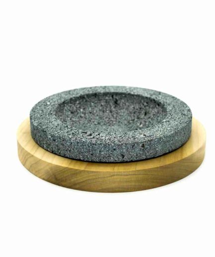 Molcajete grande en base redonda