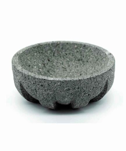 Molcajete grande redondo con textura