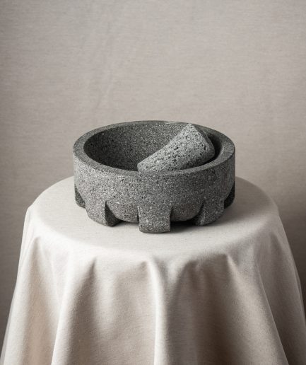 Molcajete Grande Redondo con Textura (Escultorico)