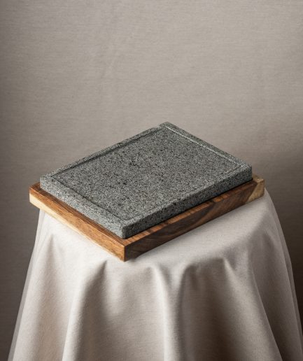 Tabla Rectangular en Base Rectangular Madera Parota