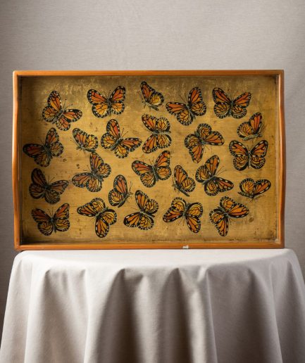 Bandeja de madera mariposa monarca <div> - Colección Galope - </div>