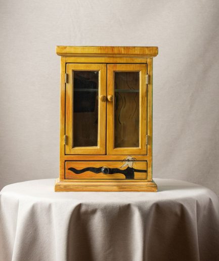 Alhajero Joyero amarillo con cristales en madera <div> - Colección Galope - </div>