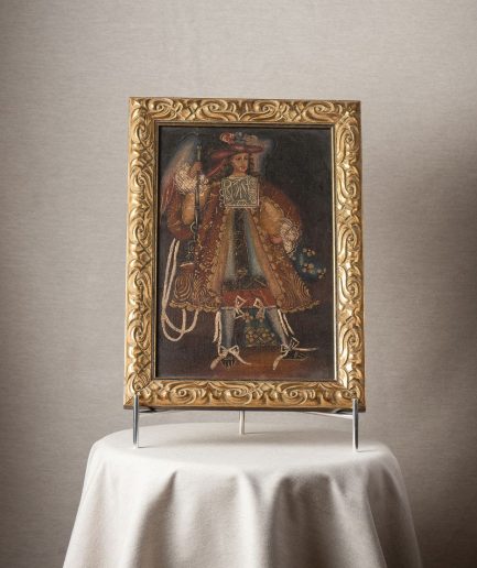 Cuadro arcángel marco dorado figura 3 <div class="galope"> - Colección Galope - </div>