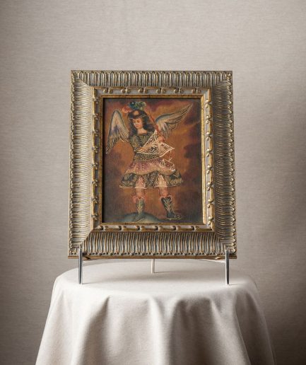 Cuadro arcángel marco dorado figura 4 <div class="galope"> - Colección Galope - </div>
