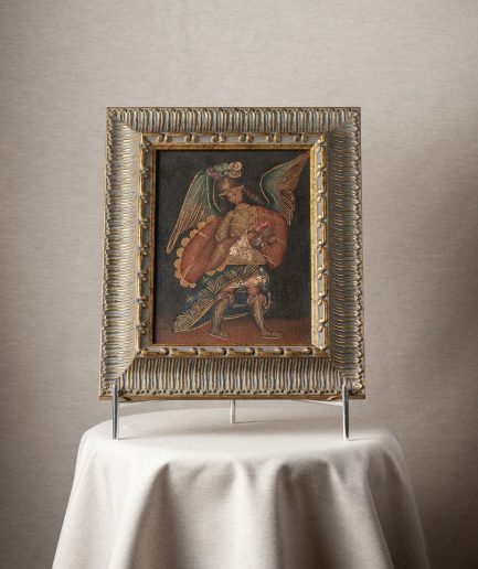 Cuadro arcángel marco dorado figura 5 <div class="galope"> - Colección Galope - </div>