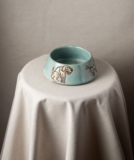 Plato bowl azul para mascota diseño de perro <div class="galope"> - Colección Galope - </div>