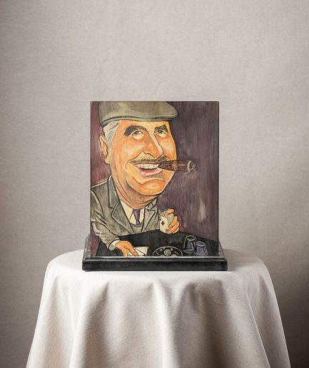 Revistero Negro Hombre con tabaco <div class="galope"> - Colección Galope - </div>