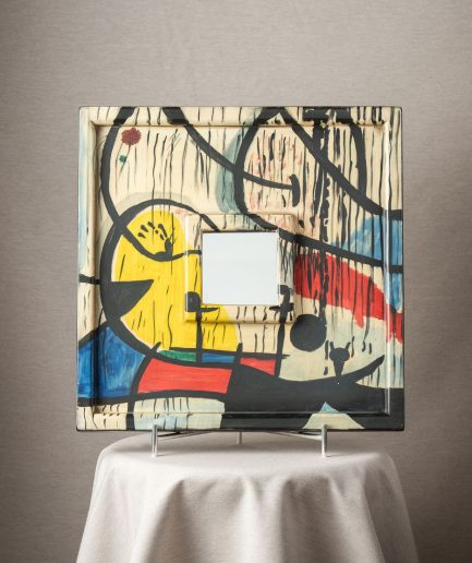 Espejo cuadrado blanco negro rojo y azul <div class="galope"> - Colección Galope - </div>