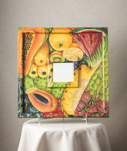 Espejo cuadrado frutal <div class="galope"> - Colección Galope - </div>