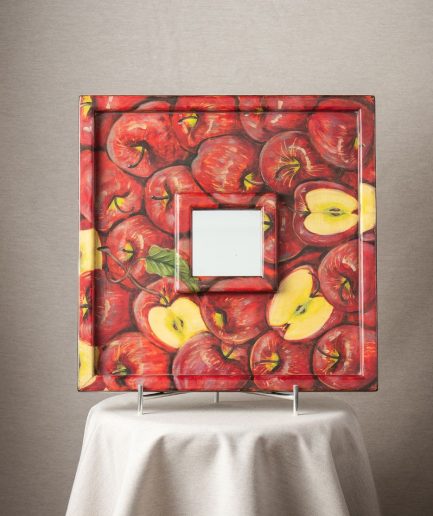 Espejo cuadrado manzanas rojas <div class="galope"> - Colección Galope - </div>