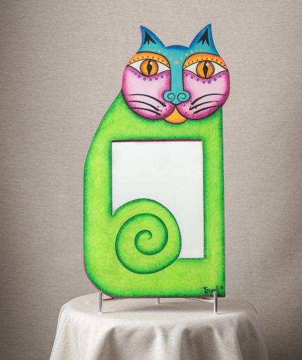 Espejo gato verde <div class="galope"> - Colección Galope - </div>